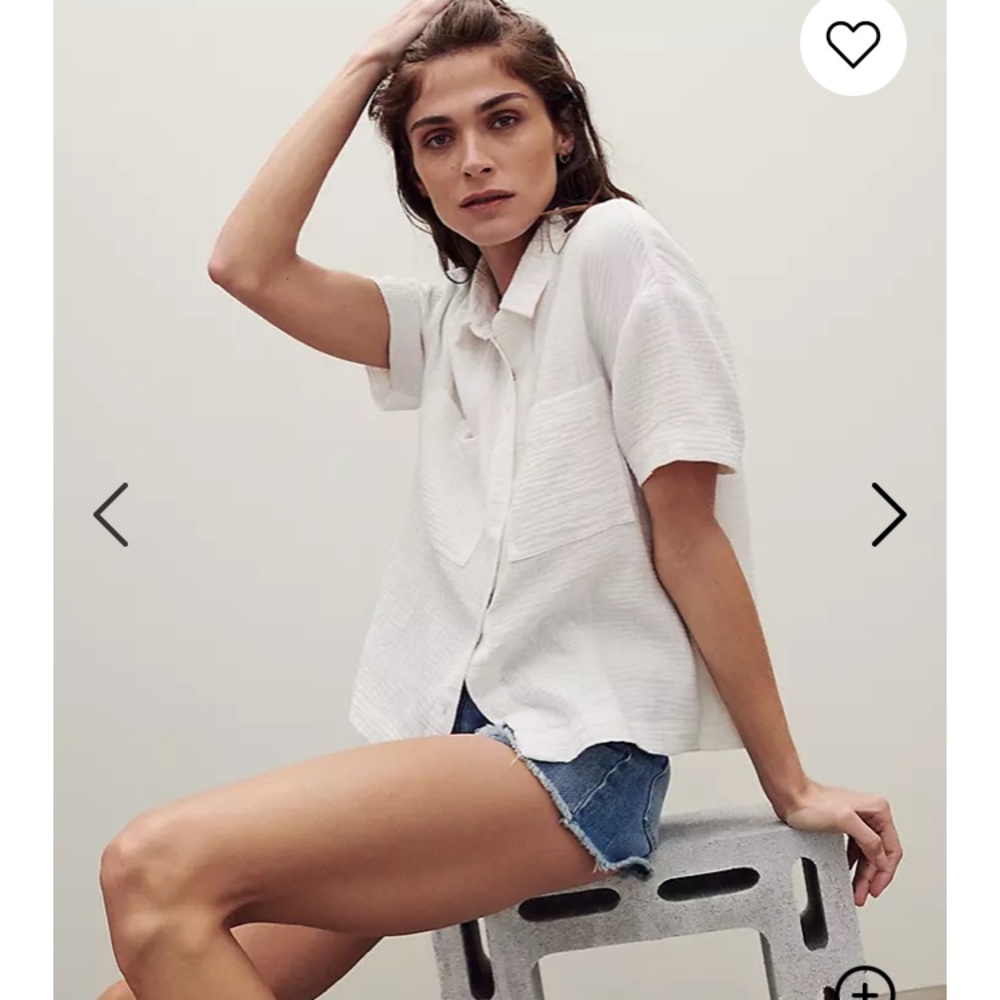 NWT Madewell Lightspun Beachside Shirt sz M